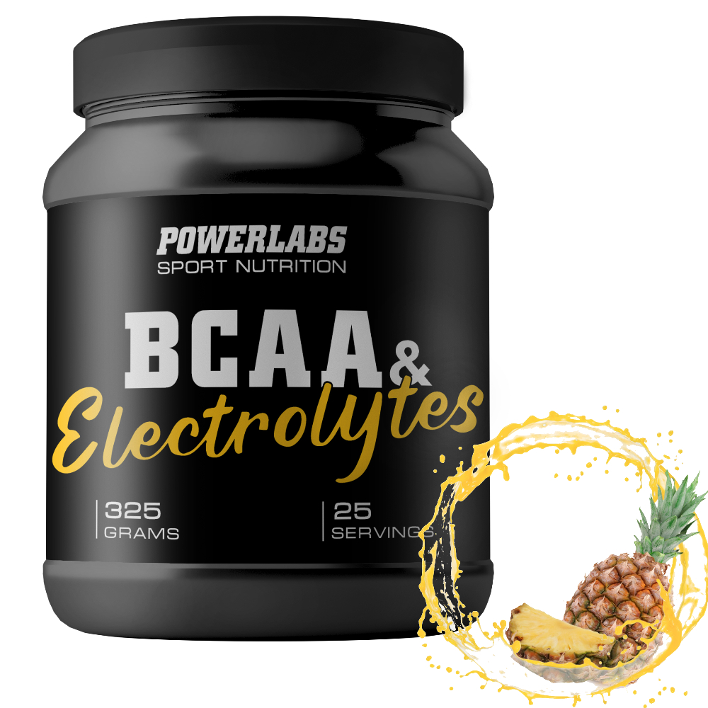 BCAA PowerLabs BCAA Electrolytes 325 g (БЦАА) Ананас