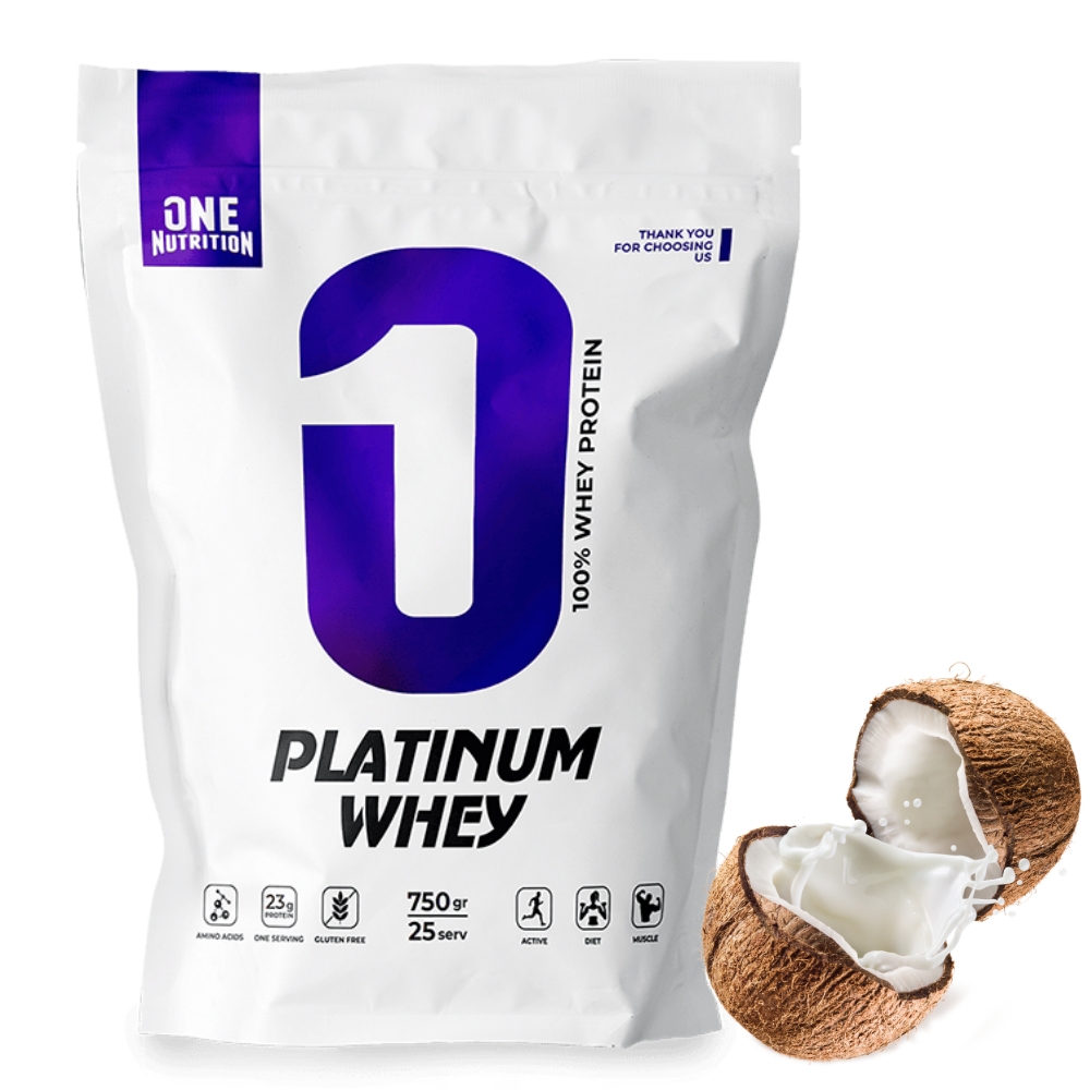 Протеин ONE NUTRITION Platinum Whey 750 g Кокос