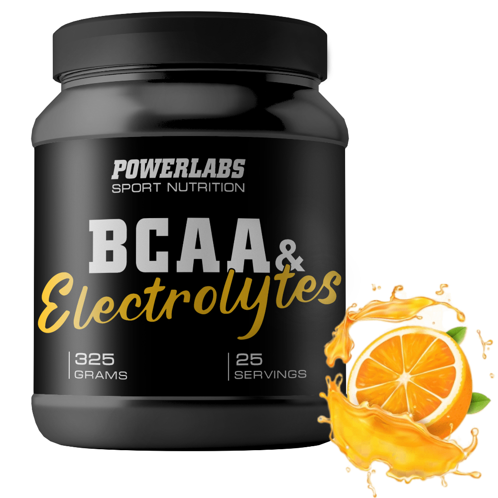 BCAA Powerlabs BCAA Electrolytes 325 g (БЦАА) Апельсин